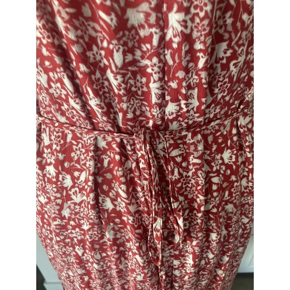 Knox Rose Medium Peasant Sundance Cottage Core Dress Floral Red Multicolor New - Picture 3 of 8